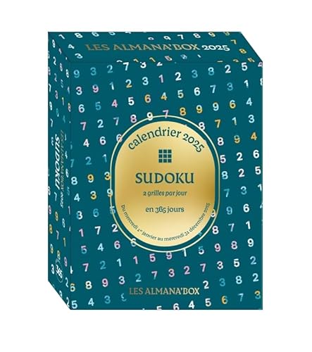 Sudoku en 365 jours, 2 grilles par jour 2025: 2 grilles par jour en 365 jours von 365 PARIS