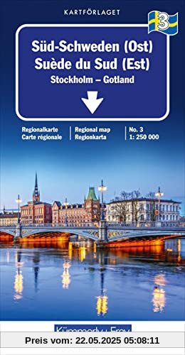 Süd-Schweden (Ost) Nr. 03 Regionalkarte Schweden 1:250 000: Stockholm - Gotland (Kümmerly+Frey Regionalkarten)