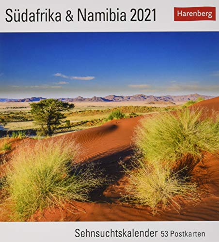 Südafrika & Namibia Sehnsuchtskalender 2021 - Postkartenkalender mit Wochenkalendarium - 53 perforierte Postkarten zum Heraustrennen - zum Aufstellen ... x 17,5 cm: Sehnsuchtskalender, 53 Postkarten