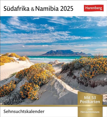 Südafrika & Namibia Sehnsuchtskalender 2025 - Wochenkalender mit 53 Postkarten: Wochen-Kalender zum Aufstellen für Urlaubsfeeling zu Hause. ... zum Aufhängen (Sehnsuchtskalender Harenberg) von Harenberg