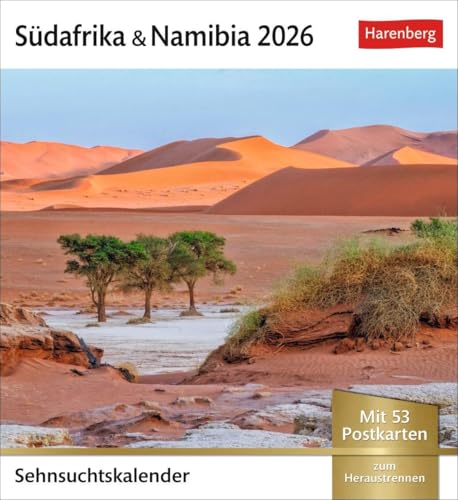 Südafrika & Namibia Sehnsuchtskalender 2026 - Wochenkalender mit 53 Postkarten: Wochen-Kalender zum Aufstellen für Urlaubsfeeling zu Hause. ... zum Aufhängen (Sehnsuchtskalender Harenberg) von Harenberg