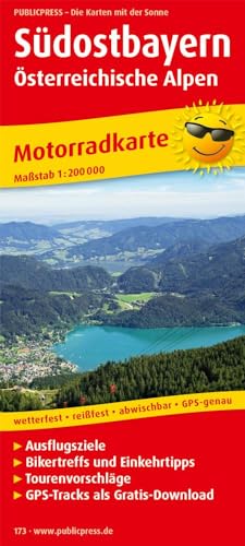 Südostbayern - Österreichische Alpen: Motorradkarte mit Tourenvorschlägen, Ausflugszielen, Einkehr- & Freizeittipps, reissfest, wetterfest, abwischbar, GPS-genau. 1:200000 (Motorradkarte: MK) von FREYTAG-BERNDT UND ARTARIA