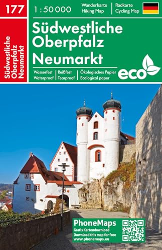 Südwestliche Oberpfalz, Neumarkt, Wander - Radkarte 1 : 50 000 (PhoneMaps Wander - Radkarte Deutschland, Band 177) von Freytag + Berndt