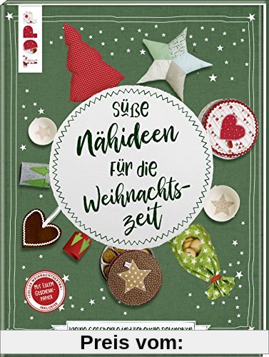 Süße Nähideen für die Weihnachtszeit: Kleine Geschenke und liebevolle Dekoration. Mit Geschenkpapier und Plotter-Vorlagen zum Download.