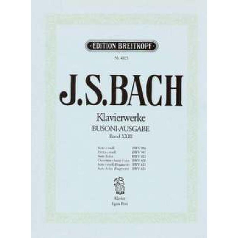 Suite e-moll BWV 996 + Partita c-moll BWV 997 Suite e-moll BWV 996 + Partita c-moll BWV 997