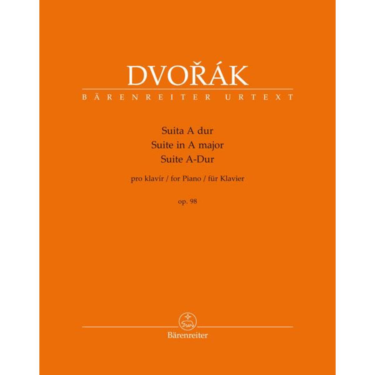 Suite für Klavier A-Dur op. 98 Suite für Klavier A-Dur op. 98 von Baerenreiter-Verlag
