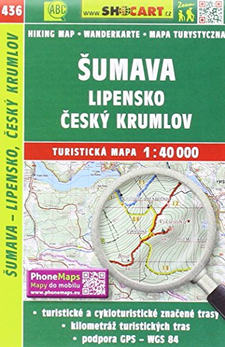 Šumava - Lipensko, Český Krumlov / Böhmerwald - Lippener Stausee, Krumau (Wander - Radkarte 1:40.000) (SHOCart Wander - Radkarte 1:40.000 Tschechien, Band 436) von SHOCart