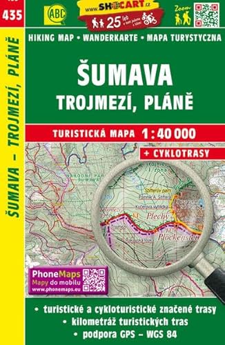 Šumava - Trojmezí, Pláně / Böhmerwald - Dreiländereck, Hochebene (Wander - Radkarte 1:40.000) (SHOCart Wander - Radkarte 1:40.000 Tschechien, Band 435) von Freytag + Berndt