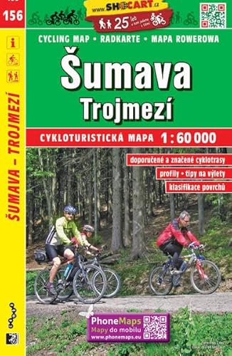 Šumava Trojmezí / Böhmerwald Dreiländereck (Radkarte 1:60.000) (SHOCart Radkarte 1:60.000 Tschechien, Band 156) von SHOCart