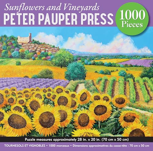 Sunflowers & Vineyards 1000 Piece Puzzle von Peter Pauper Press