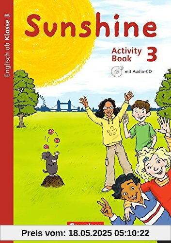 Sunshine - Allgemeine Ausgabe - Neubearbeitung: 3. Schuljahr - Activity Book mit Audio-CD und Minibildkarten