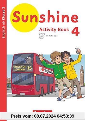 Sunshine - Englisch ab Klasse 3 - Allgemeine Ausgabe 2020 - 4. Schuljahr: Activity Book - Mit Audio-CD