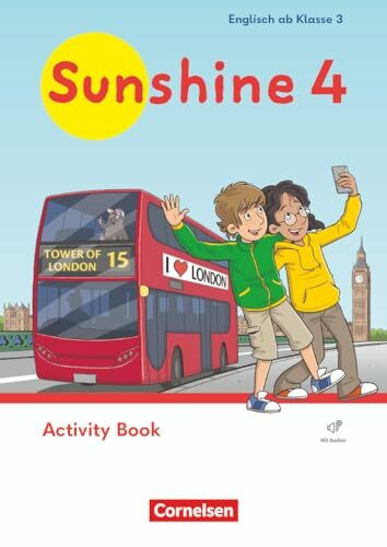 Sunshine - Englisch ab Klasse 3 - Ausgabe 2023 - 4. Schuljahr: Activity Book - Mit Audios (Web...
