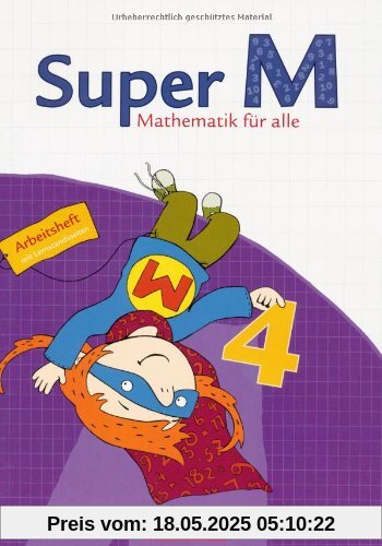 Super M - Östliche Bundesländer und Berlin: 4. Schuljahr - Arbeitsheft mit Lernstandsseiten