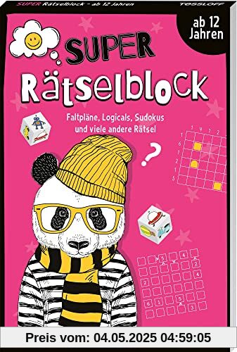 Super Rätselblock ab 12 Jahren. Faltpläne, Logicals, Sudokus und viele andere Rätsel: 128 Seiten Rätselspaß Super Rätselblock ab 12 Jahren. Faltpläne, Logicals, Sudokus und viele andere Rätsel: 128 Seiten Rätselspaß