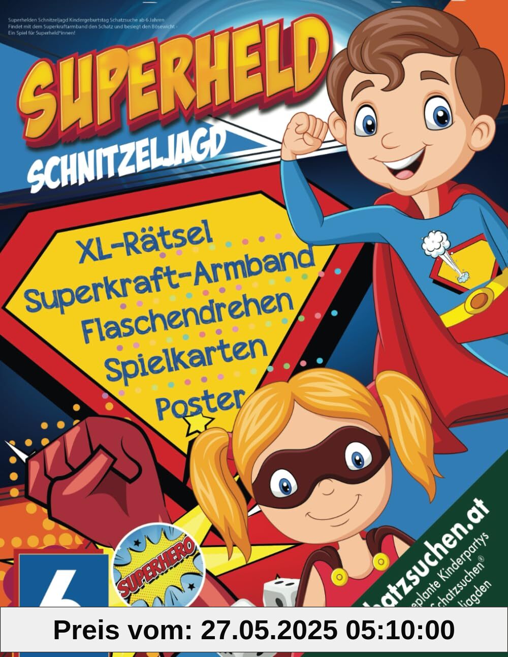 Superhelden Schnitzeljagd Kindergeburtstag Schatzsuche ab 6 Jahren: Findet mit dem Superkraftarmband den Schatz und besiegt den Bösewicht - Ein Spiel für Superheld*innen! Superhelden Schnitzeljagd Kindergeburtstag Schatzsuche ab 6 Jahren: Findet mit dem Superkraftarmband den Schatz und besiegt den Bösewicht - Ein Spiel für Superheld*innen!