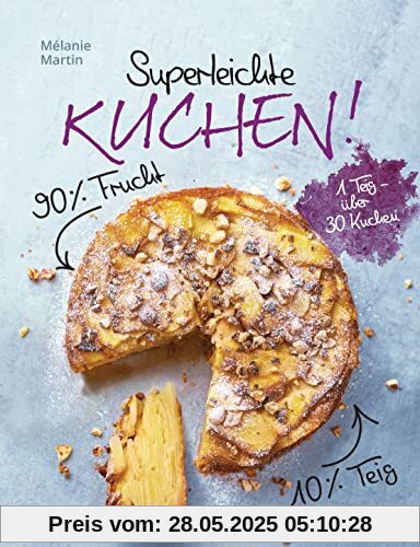 Superleichte Kuchen! 90% Frucht, 10% Teig. Über 30 einfache Kuchenrezepte mit einem Grundteig: Low Carb backen mit viel Geschmack und wenig Kalorien