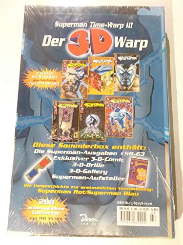Superman Time-Warp Ausgabe, Sammlerbox, Tl.3, Hefte 58-63, m. 3-D-Comic