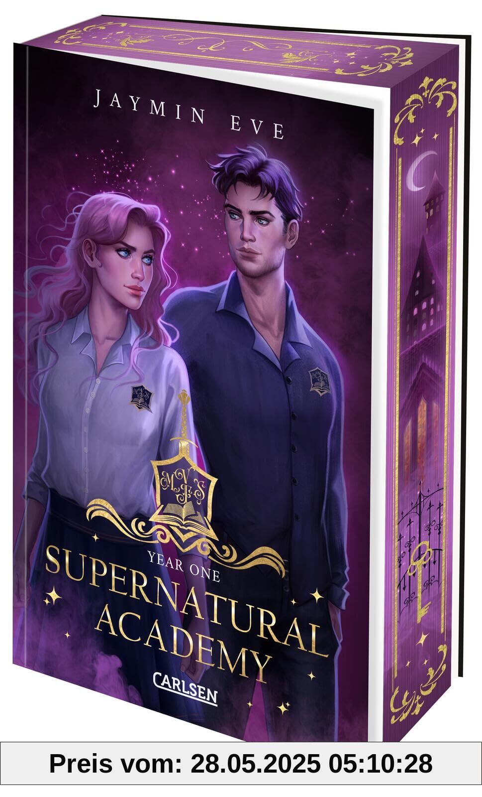 Supernatural Academy: Year One (Supernatural Academy 1): Magische New Adult-Romantasy mit dreiseitigem Motiv-Farbschnitt – nur solange der Vorrat reicht!