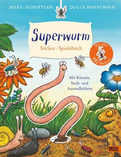 Superwurm. Sticker-Spielebuch von Beltz