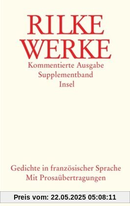Supplementband: Gedichte in französischer Sprache Supplementband: Gedichte in französischer Sprache