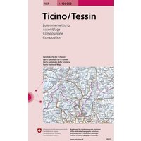 Swisstopo 1 : 100 000 Ticino Tessin