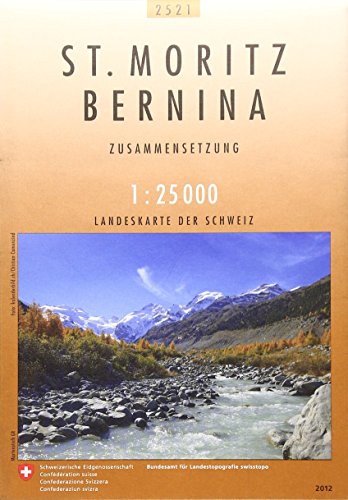 2521 St. Moritz - Bernina: Zusammensetzung (Landeskarte 1:25 000 Zusammensetzungen)