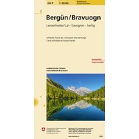 Swisstopo 1 : 50 000 Bergün Bravougn Wanderkarte