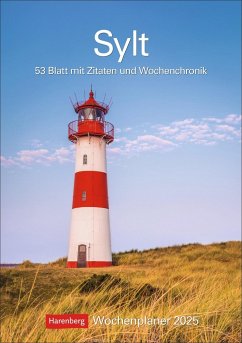Sylt Wochenplaner 2025 - 53 Blatt mit Zitaten und Wochenchronik von Harenberg
