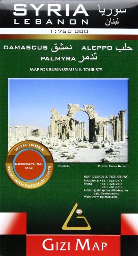 Syria & Lebanon geogr. Syria & Lebanon geogr. von Gizi Map