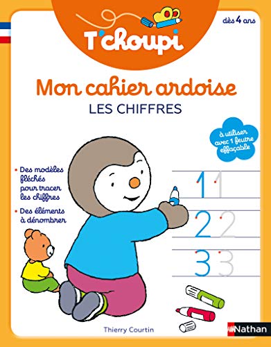 T'choupi Mon cahier ardoise : Les chiffres dès 4 a von NATHAN