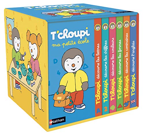T'choupi - Ma petite école: Contient 6 livres : T'choupi découvre les lettres ; T'choupi découvre les formes ; T'choupi découvre les couleurs ; ... les chiffres ; T'choupi découvre l'anglais