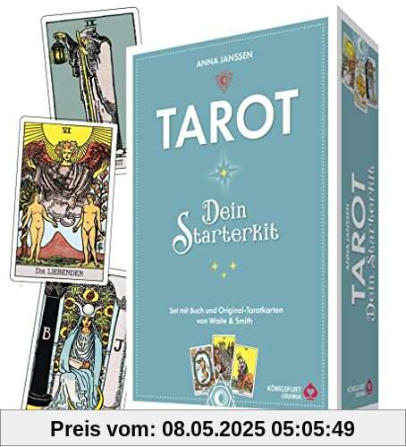 TAROT - Dein Starterkit: 78 Karten mit Buch (Tarotkarten legen lernen, Tarotkarten mit Buch für Anfänger): 78 Karten mit Buch (Tarot für Anfänger)