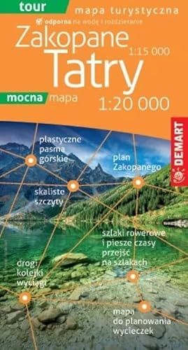 TATRY mapa turystyczna plastik