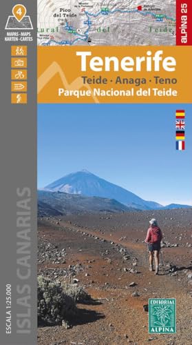 Tenerife: Alpina Wanderkarte 4 Karten 1:25000 von Alpina Editorial