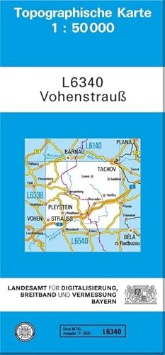 TK50 L6340 Vohenstrauß: Topographische Karte 1:50000 (TK50 Topographische Karte 1:50000 Bayern) von Landesamt für Digitalisierung, Vermessung Bayern
