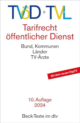 TVöD / TV-L: Tarifrecht öffentlicher Dienst (Beck-Texte im dtv) von beck im dtv