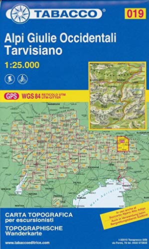Wanderkarte 19 Alpi Giulie: 1:25000 (Carte topografiche per escursionisti, Band 19)