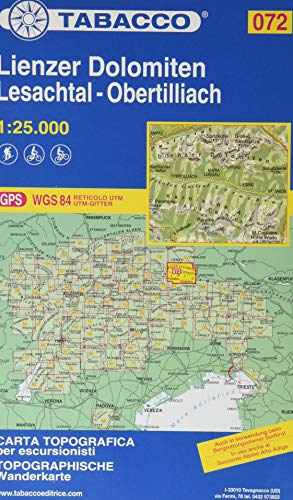 Wanderkarte 72 Lienzer Dolomiten -Lesachtal-Obertillach-Lienz: 1:25000 (Carte topografiche per escursionisti, Band 72) Wanderkarte 72 Lienzer Dolomiten -Lesachtal-Obertillach-Lienz: 1:25000 (Carte topografiche per escursionisti, Band 72)