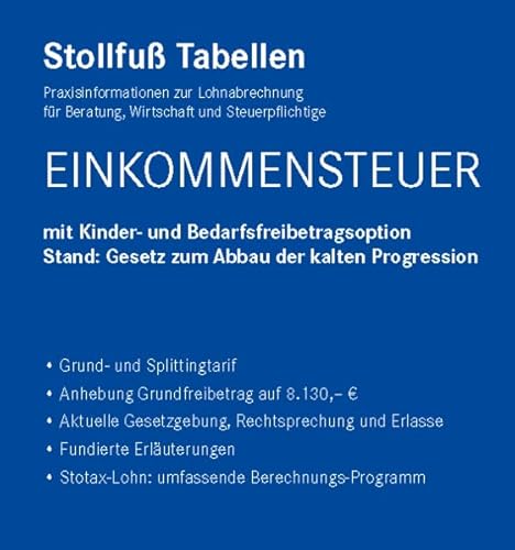 Tabelle, Einkommensteuer 2024: Einkommensteuer mit Kinder- und Bedarfsfreibetragsoption