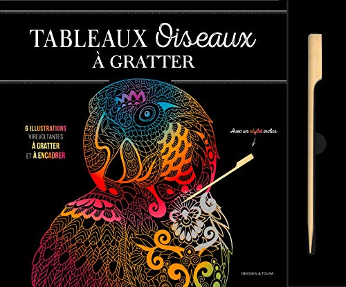 Tableaux Oiseaux à gratter: 6 illustrations chantantes à gratter et à encadrer von DESSAIN TOLRA