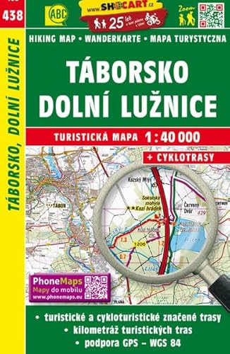 Táborsko, Dolní Lužnice / Tabor, Niedere Lainsitz (Wander - Radkarte 1:40.000) (SHOCart Wander - Radkarte 1:40.000 Tschechien, Band 438) von SHOCart