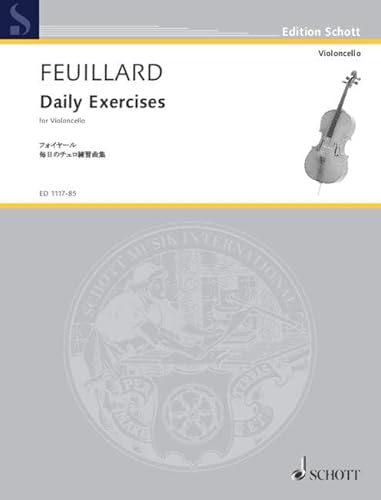 Tägliche Übungen: Japanese Front Cover. Violoncello. (Edition Schott)