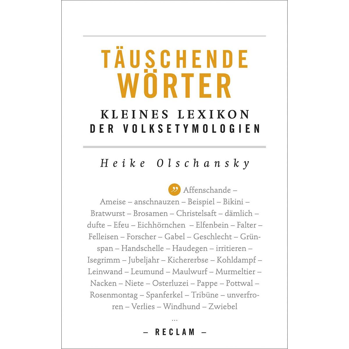 Täuschende Wörter Täuschende Wörter von Reclam Philipp Jun.