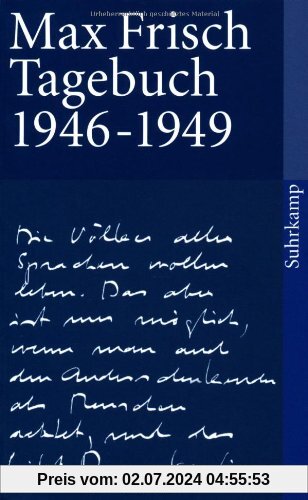 Tagebuch 1946-1949 (suhrkamp taschenbuch)