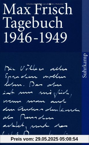 Tagebuch 1946-1949 (suhrkamp taschenbuch)