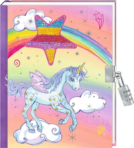 Tagebuch – Mein Tagebuch: (Einhorn-Paradies): für Kita, Kindergarten und Grundschule, Mädchen und Jungen, mit Wendepailetten-Patch und Schloss, Thema Pferde von Coppenrath Verlag GmbH & Co. KG