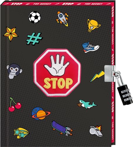 Tagebuch – STOP: Top Secret: für Kita, Kindergarten und Grundschule, unisex, Jungen und Mädchen, mit Patch und Farbschnitt von Coppenrath Verlag GmbH & Co. KG