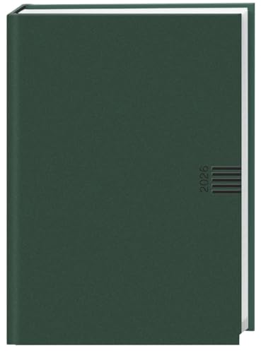 Tages-Cheftimer A5, grün 2026: Grüner Terminkalender mit Tageskalender. Buch-Kalender mit Lesebändchen und Eckperforation. Wattierter Taschenkalender zum Planen von Terminen. (Bürokalender Heye) von Heye