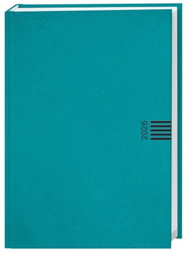 Tages-Cheftimer A6, petrol 2026: Tageskalender. Petrol farbener Terminkalender. Buch-Kalender mit Lesebändchen und Eckperforation. Wattierter ... Planen von Terminen. (Kalenderbücher Heye) von Heye